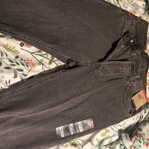 Levi's Gray Boyfriend Jeans with Washed Finish